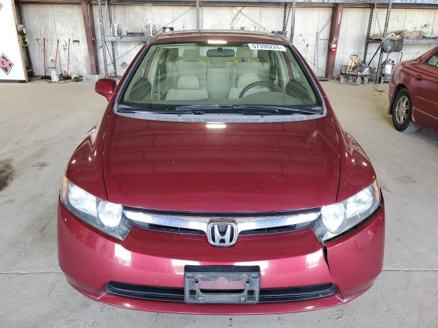 1HGFA16807L119851 - 2007 HONDA CIVIC EX RED photo 5