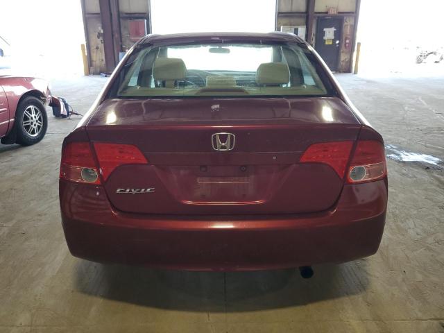 1HGFA16807L119851 - 2007 HONDA CIVIC EX RED photo 6