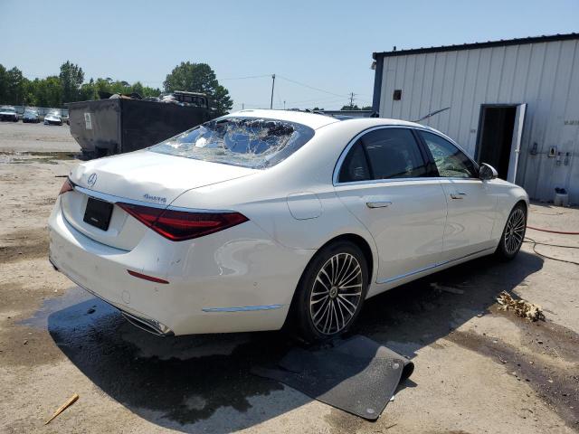 W1K6G7GB8NA125941 - 2022 MERCEDES-BENZ S 580 4MATIC WHITE photo 3