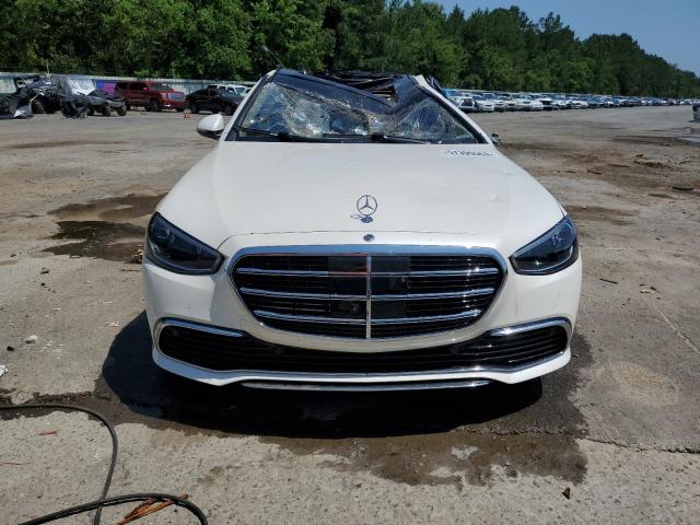 W1K6G7GB8NA125941 - 2022 MERCEDES-BENZ S 580 4MATIC WHITE photo 5