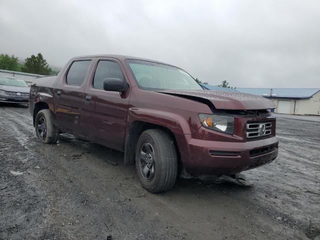 2HJYK16217H532323 - 2007 HONDA RIDGELINE RT BURGUNDY photo 4