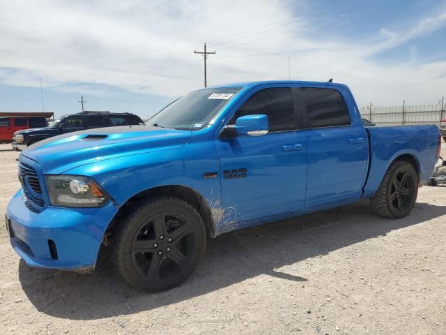 1C6RR6MT4JS181038 - 2018 RAM 1500 SPORT BLUE photo 1