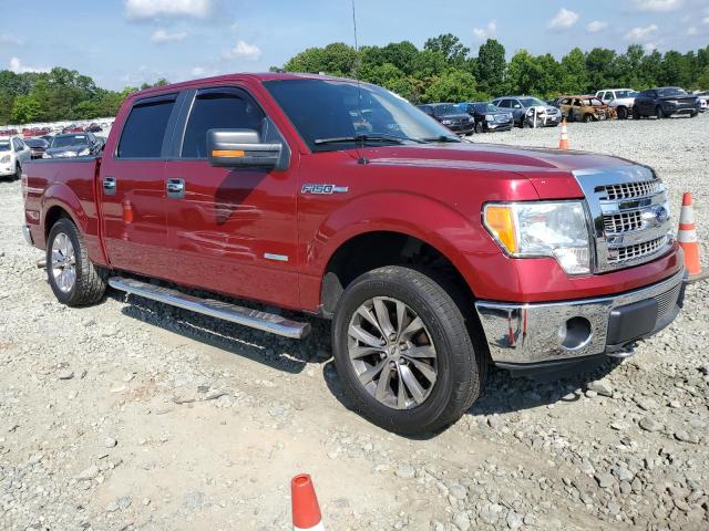 1FTFW1ET0DFD52127 - 2013 FORD F150 SUPERCREW RED photo 4