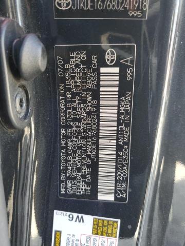 JTKDE167680241918 - 2008 TOYOTA SCION TC 黑色 照片 12