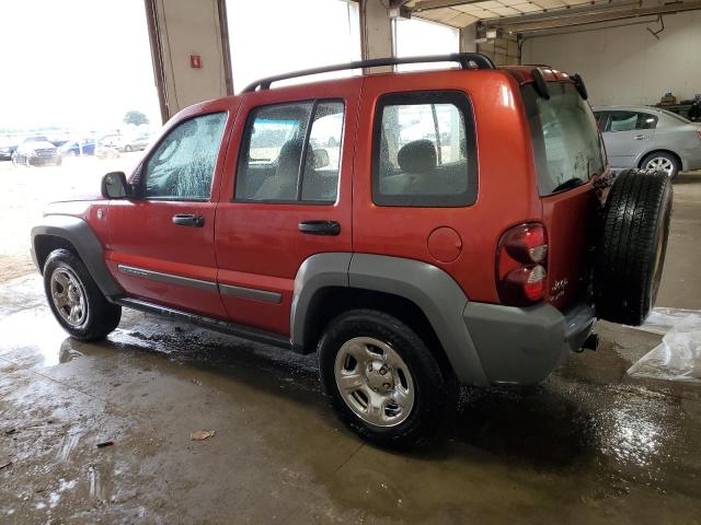 1J4GL48K86W103864 - 2006 JEEP LIBERTY SPORT RED photo 2