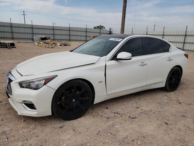 JN1EV7AP8JM359928 - 2018 INFINITI Q50 LUXE WHITE photo 1