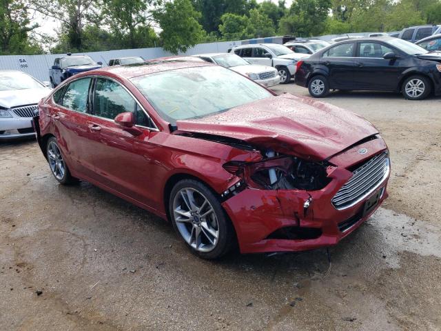 3FA6P0K9XGR214544 - 2016 FORD FUSION TITANIUM RED photo 4