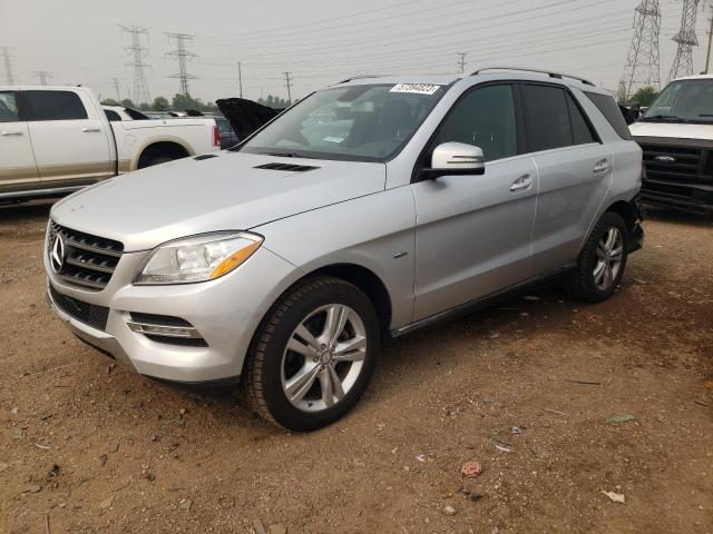 4JGDA5HB0CA012029 - 2012 MERCEDES-BENZ ML 350 4MATIC SILVER photo 1