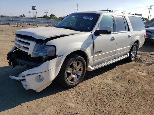 1FMFK20537LA14409 - 2007 FORD EXPEDITION EL LIMITED WHITE photo 1