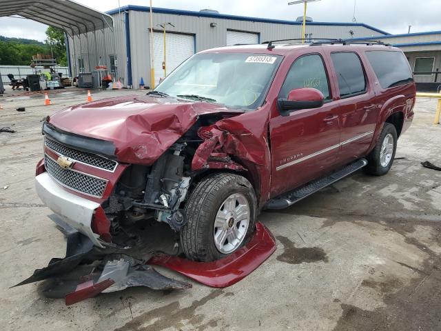 1GNUKJE38AR253351 - 2010 CHEVROLET SUBURBAN K1500 LT RED photo 1