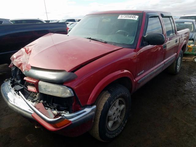 1GCDT13W81K158798 - 2001 CHEVROLET S TRUCK S10  photo 2