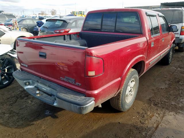 1GCDT13W81K158798 - 2001 CHEVROLET S TRUCK S10  photo 4