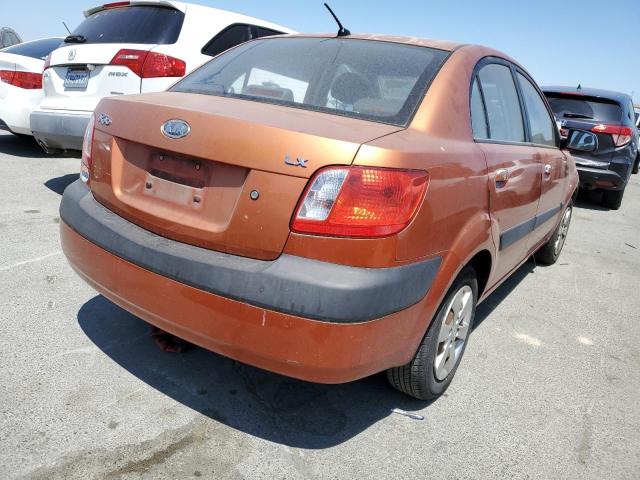 KNADE123086384397 - 2008 KIA RIO BASE ORANGE photo 3