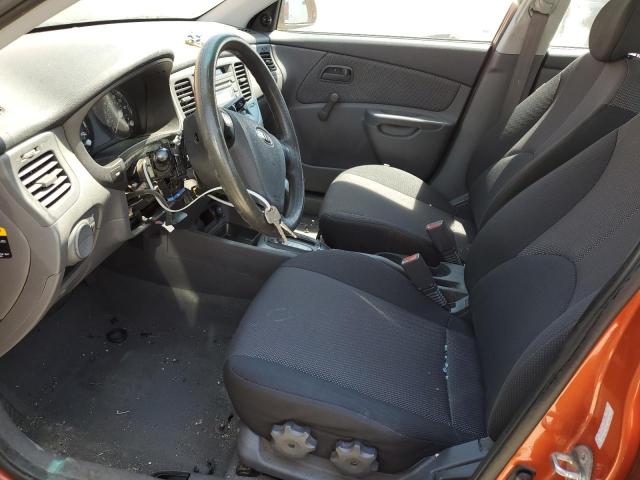 KNADE123086384397 - 2008 KIA RIO BASE ORANGE photo 7