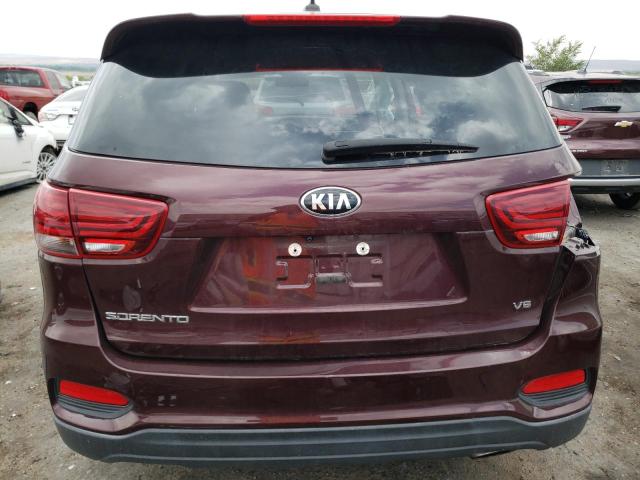 5XYPG4A58LG622808 - 2020 KIA SORENTO S MAROON photo 6