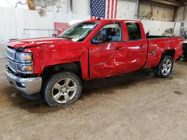 1GCVKREC1EZ413555 - 2014 CHEVROLET 1500 SILVE K1500 LT RED photo 1