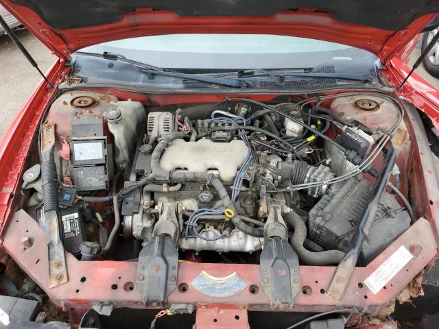 2G1WW12E249152499 - 2004 CHEVROLET MONTE CARL LS RED photo 11