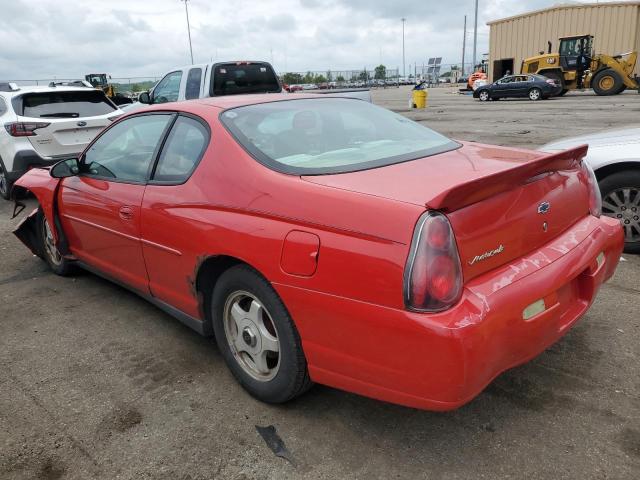 2G1WW12E249152499 - 2004 CHEVROLET MONTE CARL LS RED photo 2