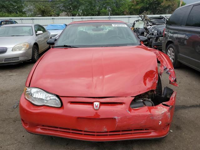 2G1WW12E249152499 - 2004 CHEVROLET MONTE CARL LS RED photo 5