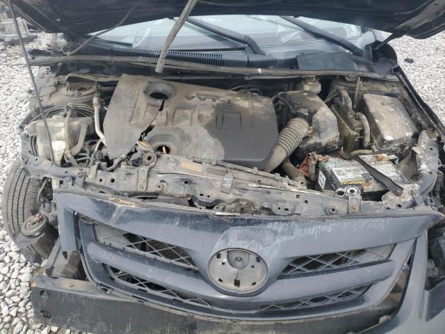 2T1BU4EE7CC830414 - 2012 TOYOTA COROLLA BASE BLACK photo 11