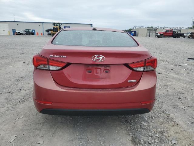 KMHDH4AE1EU165336 - 2014 HYUNDAI ELANTRA SE MAROON photo 6