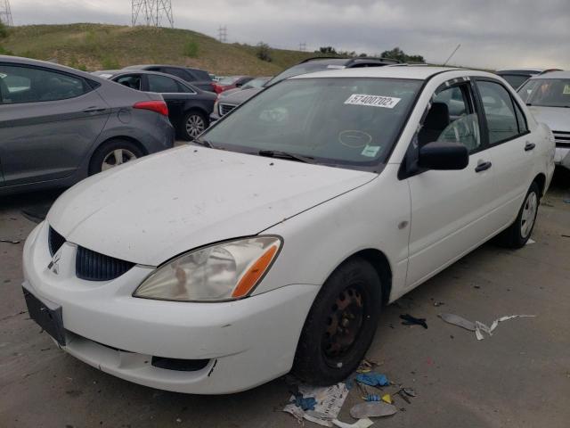 JA3AJ26E85U035030 - 2005 MITSUBISHI LANCER ES WHITE photo 2