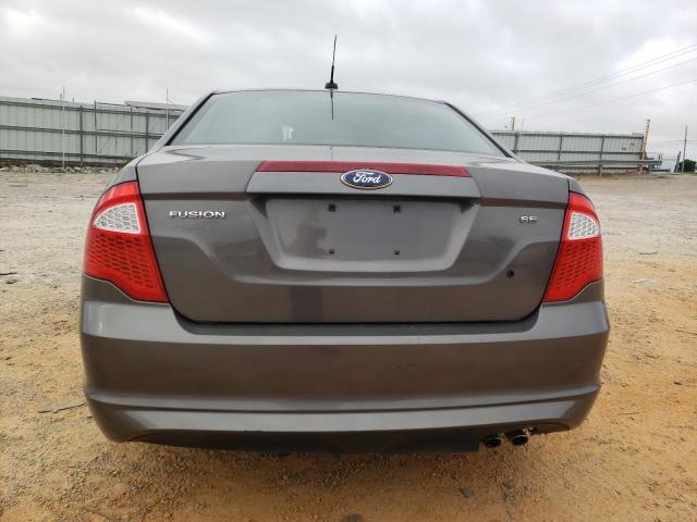 3FAHP0HA1CR284924 - 2012 FORD FUSION SE GRAY photo 6