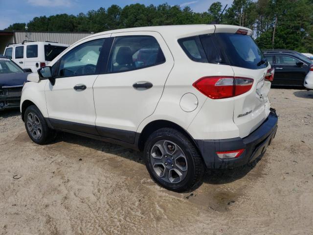 MAJ6S3FL3LC395162 - 2020 FORD ECOSPORT S WHITE photo 2