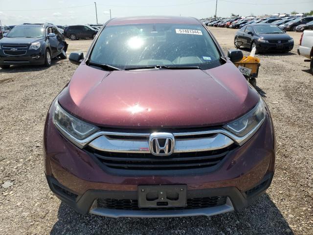 2HKRW5H35JH413960 - 2018 HONDA CR-V LX BURGUNDY photo 5