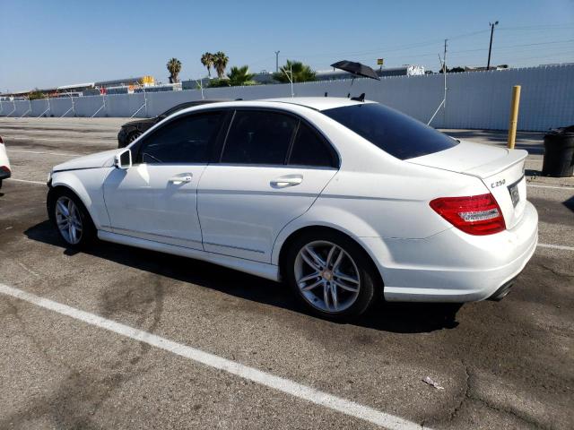 WDDGF4HB6EG212898 - 2014 MERCEDES-BENZ C 250 WHITE photo 2