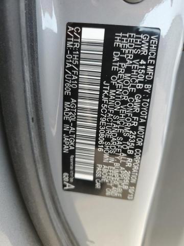 JTKJF5C79E3080616 - 2014 TOYOTA SCION TC Gümüş foto 12