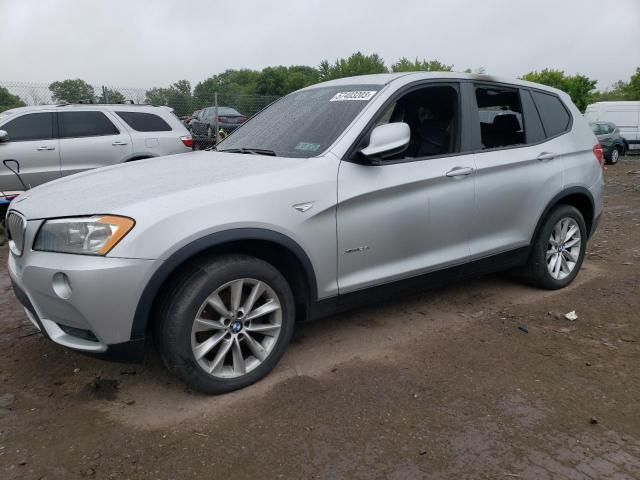 5UXWX9C52E0D31818 - 2014 BMW X3 XDRIVE28I SILVER photo 1