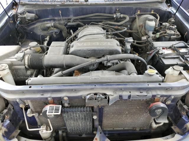 5TBRT3410YS088939 - 2000 TOYOTA TUNDRA ACCESS CAB ლურჯი ფოტო 11