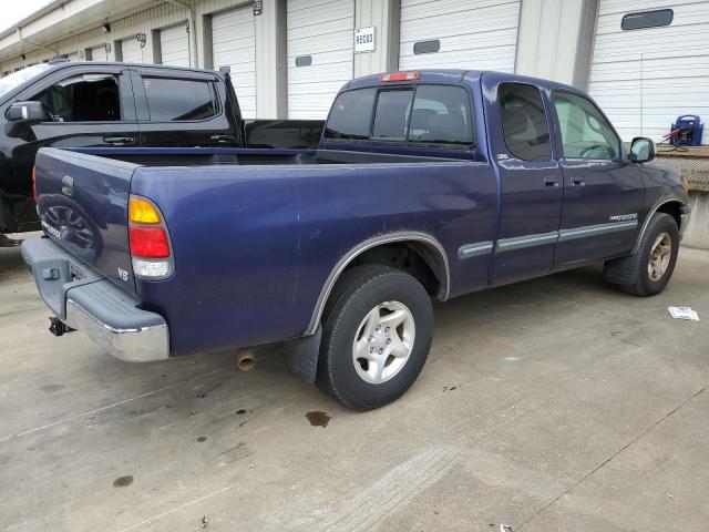 5TBRT3410YS088939 - 2000 TOYOTA TUNDRA ACCESS CAB ლურჯი ფოტო 3
