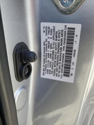 2HGFC4B07GH309526 - 2016 HONDA CIVIC LX Күміс фото 12