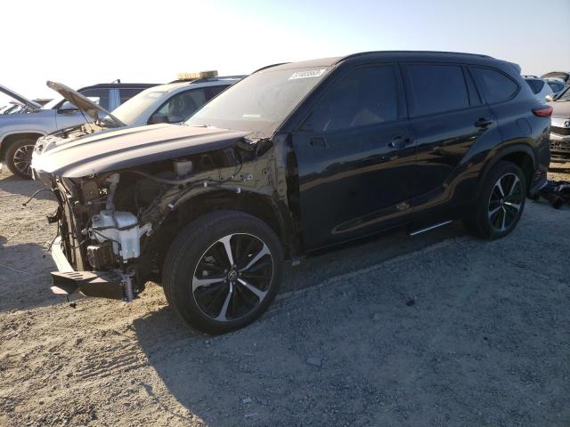 5TDLZRBH3MS086594 - 2021 TOYOTA HIGHLANDER XSE BLACK photo 1