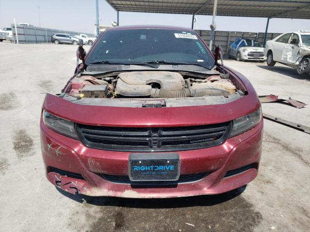 2C3CDXHG4JH335209 - 2018 DODGE CHARGER SXT PLUS BURGUNDY photo 5