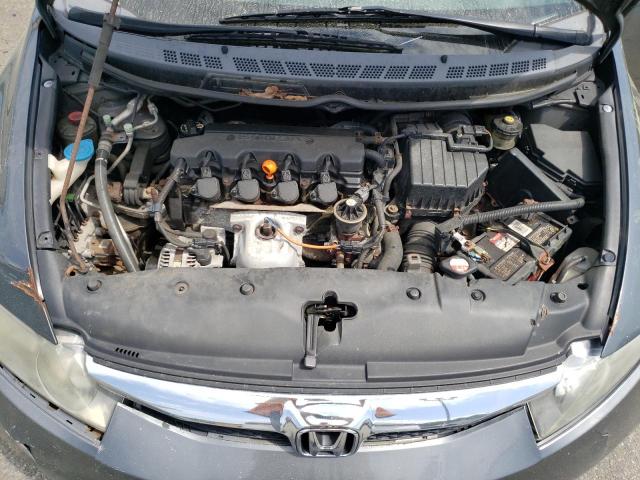 2HGFA16649H354655 - 2009 HONDA CIVIC LX-S Մոխրագույն լուսանկար 11