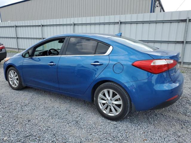 KNAFX4A87E5176732 - 2014 KIA FORTE EX BLUE photo 2