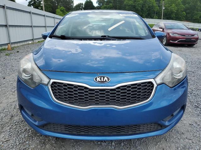 KNAFX4A87E5176732 - 2014 KIA FORTE EX BLUE photo 5