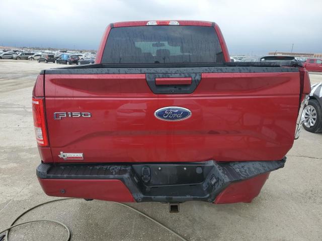 1FTEW1EP6HKC89952 - 2017 FORD F150 SUPERCREW RED photo 6