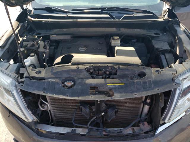 5N1AR2MN3FC637222 - 2015 NISSAN PATHFINDER S GRAY photo 12