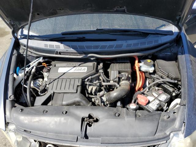 JHMFA36208S015792 - 2008 HONDA CIVIC HYBRID BLUE photo 11