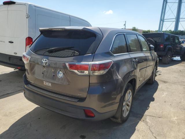 5TDBKRFH8GS271450 - 2016 TOYOTA HIGHLANDER LE CHARCOAL photo 3