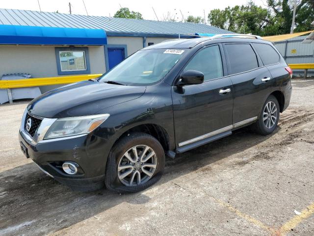 5N1AR2MN0DC627924 - 2013 NISSAN PATHFINDER S BLACK photo 1