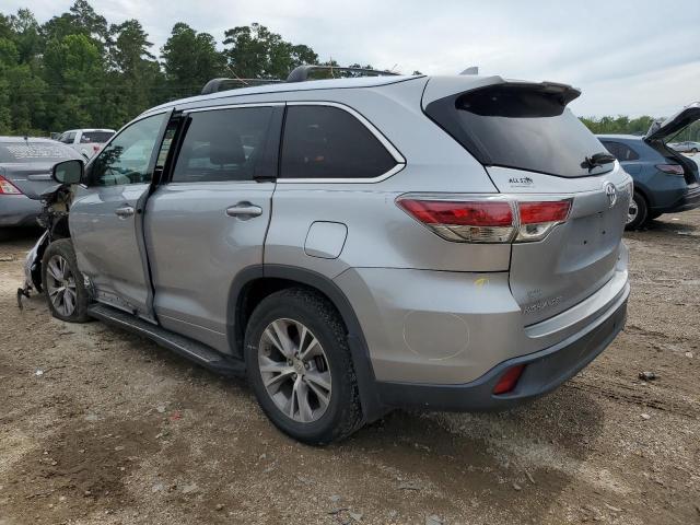 5TDKKRFH6FS064845 - 2015 TOYOTA HIGHLANDER XLE 银色 照片 2