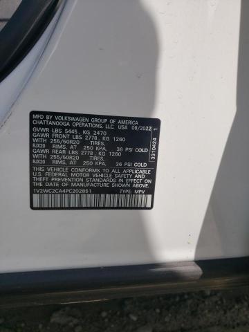 1V2WC2CA4PC202851 - 2023 VOLKSWAGEN ATLAS CROS SE Blanc photo 13