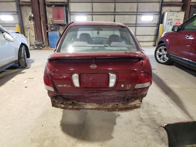 3N1BB51D91L127113 - 2001 NISSAN SENTRA SE RED photo 6