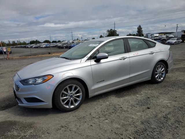 3FA6P0LU7HR295202 - 2017 FORD FUSION SE HYBRID SILVER photo 1