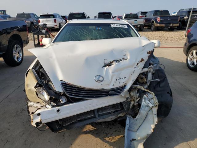 JTHBA30G455119523 - 2005 LEXUS ES 330 WHITE photo 5